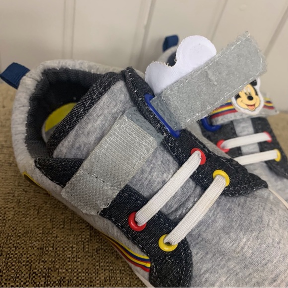 Mickey Mouse Child Shoe Velcro Sneaker Size 9 - Picture 10 of 14